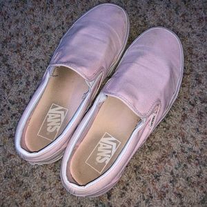 light pink slip on vans